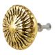 Round Cornflower Antique Golden Aluminium Cabinet Knob
